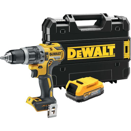 DEWALT DCD796E1T-XJ 18V XR brushless cordless hammer drill in TSTAK (1 x  PowerStack battery without charger)