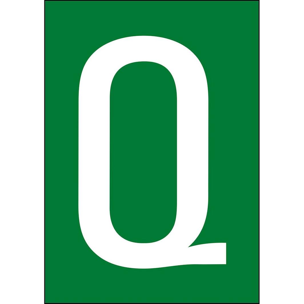 BRADY NL859A4GR-Q label with letter Q - DIN A4 format for permanent or ...