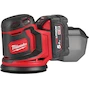 MILWAUKEE M18 BOS125-502B excentrische accu-schuurmachine 125mm in transporttas (2x 5,0Ah accu + lader) - 4933464229