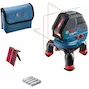 BOSCH GLL 3-50 cross line laser red in storage case (4x 1.5V AA battery) - 0601063800