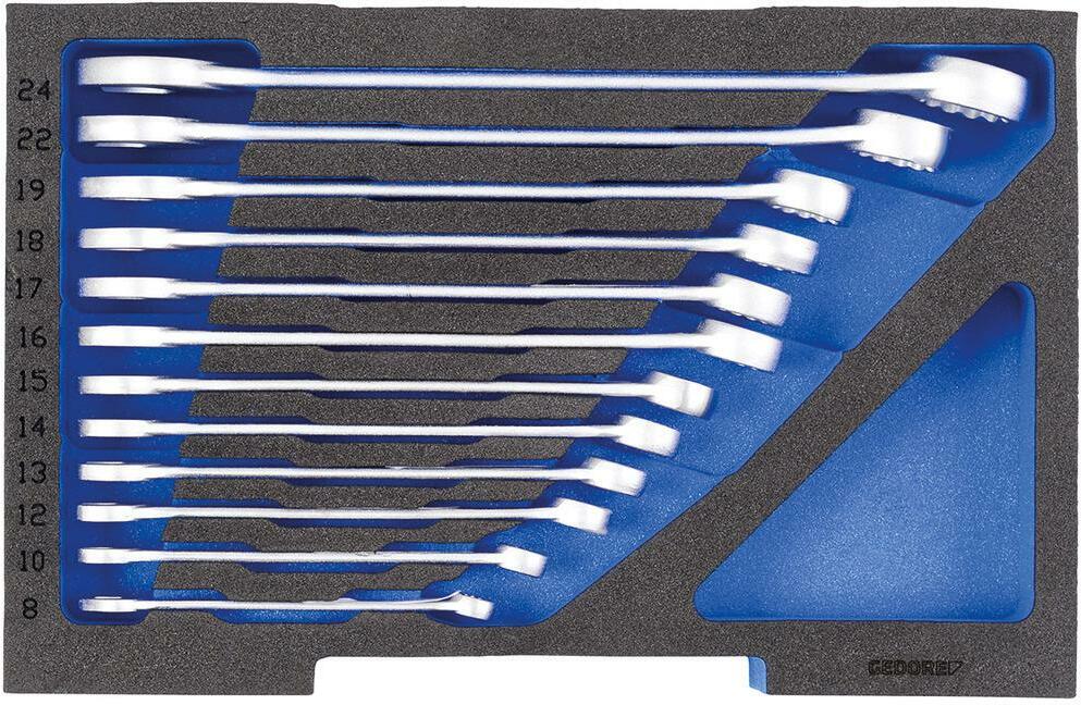 GEDORE 1100 CT1-7 ratchet spanner set 1/2 in L-BOXX 136 module 12-piece ...