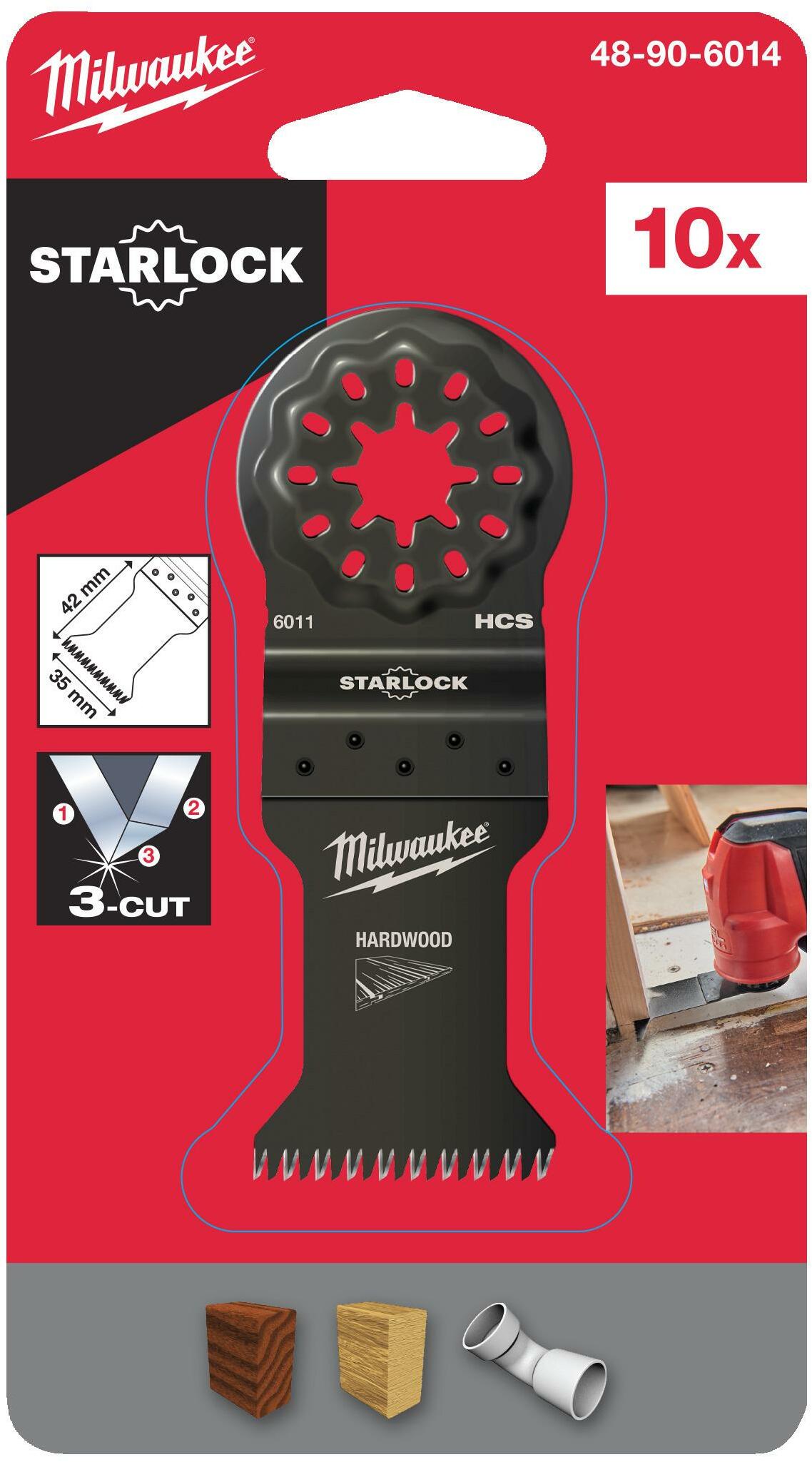 MILWAUKEE 48906014 plunge-cut saw blade for wood 35 mm with 3 saw tooth ...