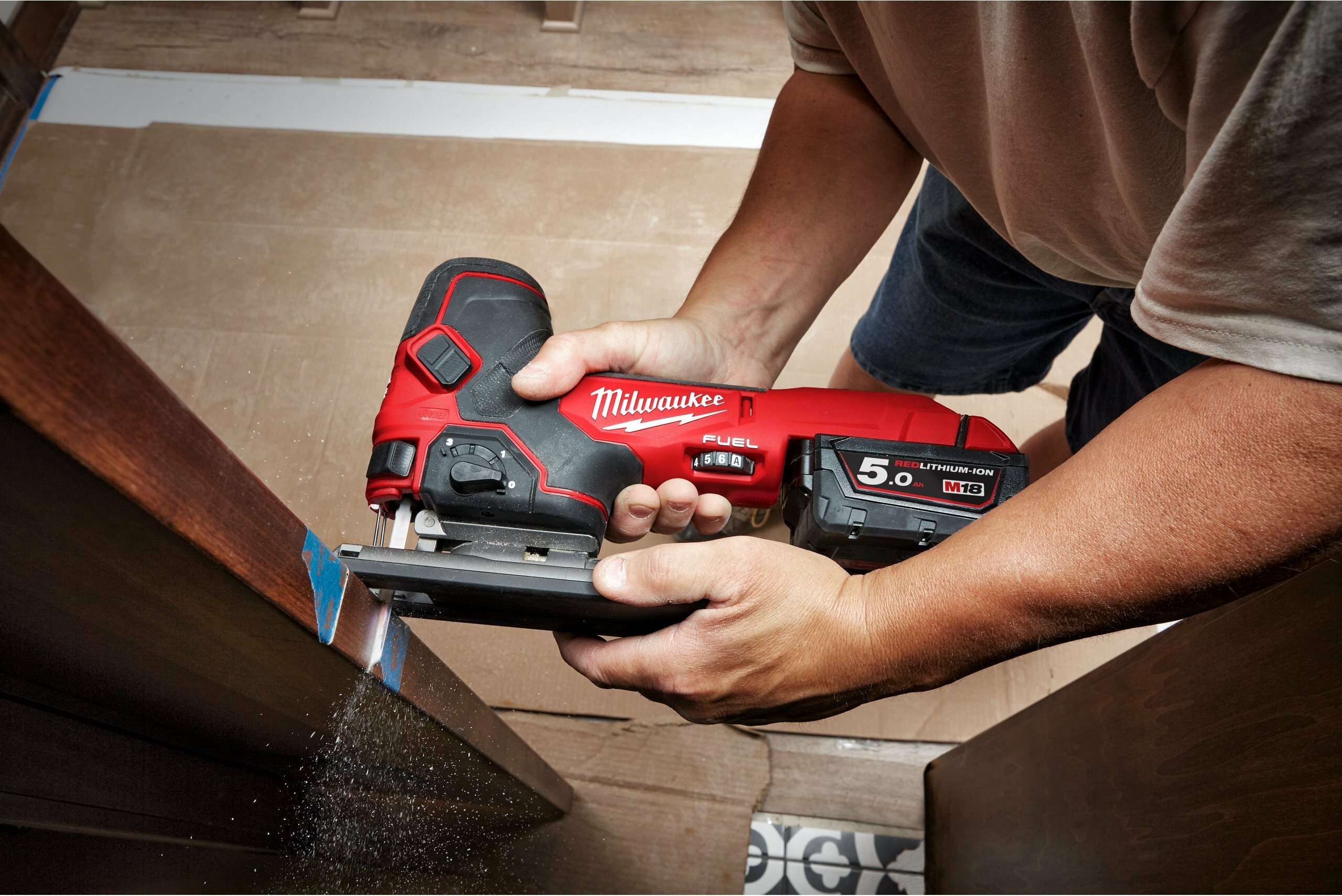 MILWAUKEE M18 FBJS-0X FUEL cordless jigsaw in HD Box