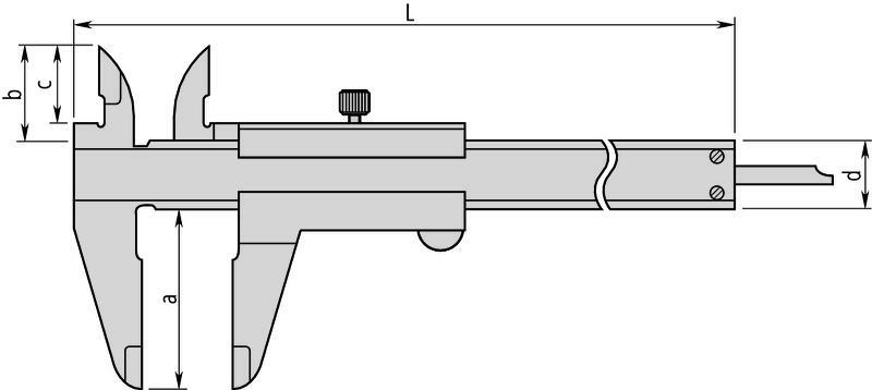 MITUTOYO 530-312 analogue caliper with vernier reading 0-150mm/0-6