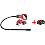 MILWAUKEE M18 FCVN12-551 Vibrateur à béton sans fil FUEL 1,2m (1x batterie 5,5Ah + chargeur) - 4933479597