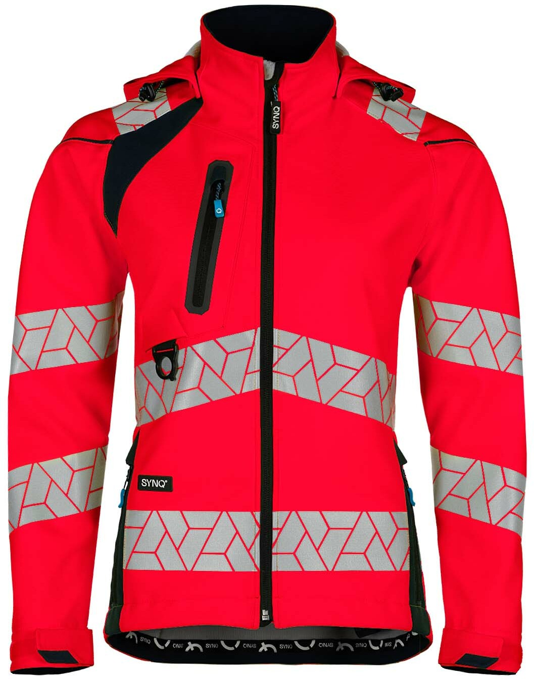 SYNQ DETEQTOR 651W women's softshell stretch jacket, high-vis ...