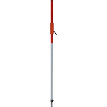 Laser measuring staff