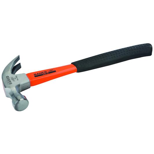 16oz Curved Fibreglass Claw Hammer - Durable 454g Professional Tool