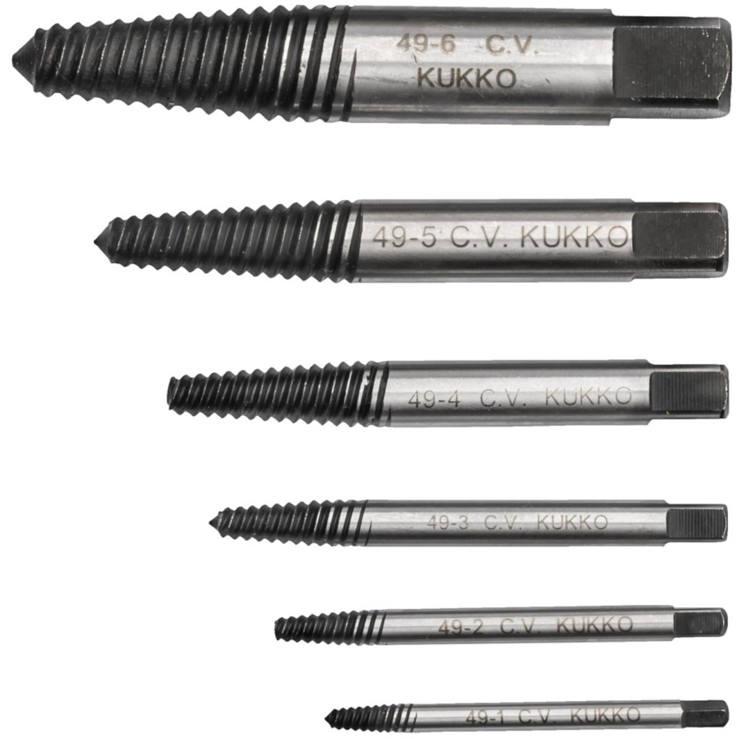 KUKKO 49-B screwdriver set left-handed M3-M24 - 6-piece | Klium