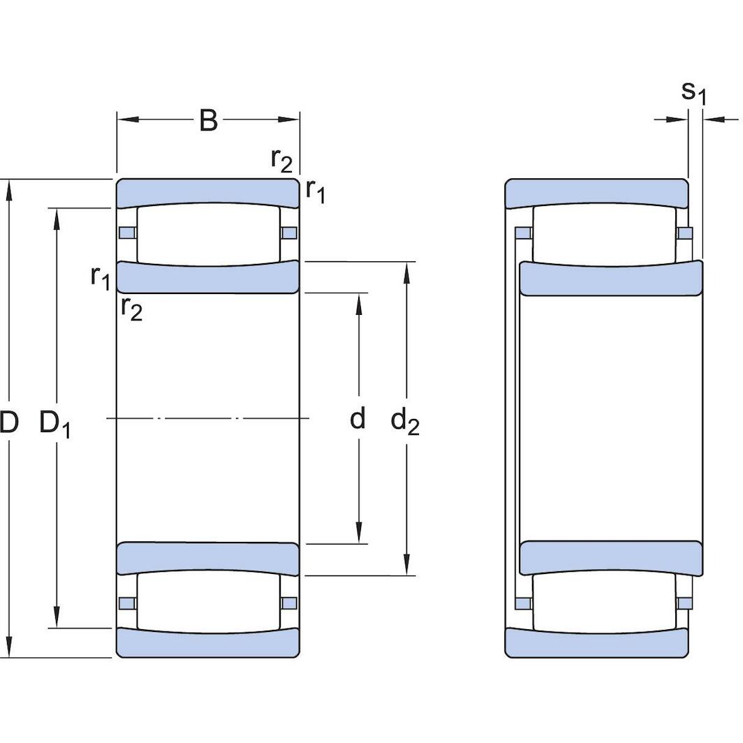 SKF C 2212 TN9 CARB single-row toroidal roller bearing cylindrical 60 x ...