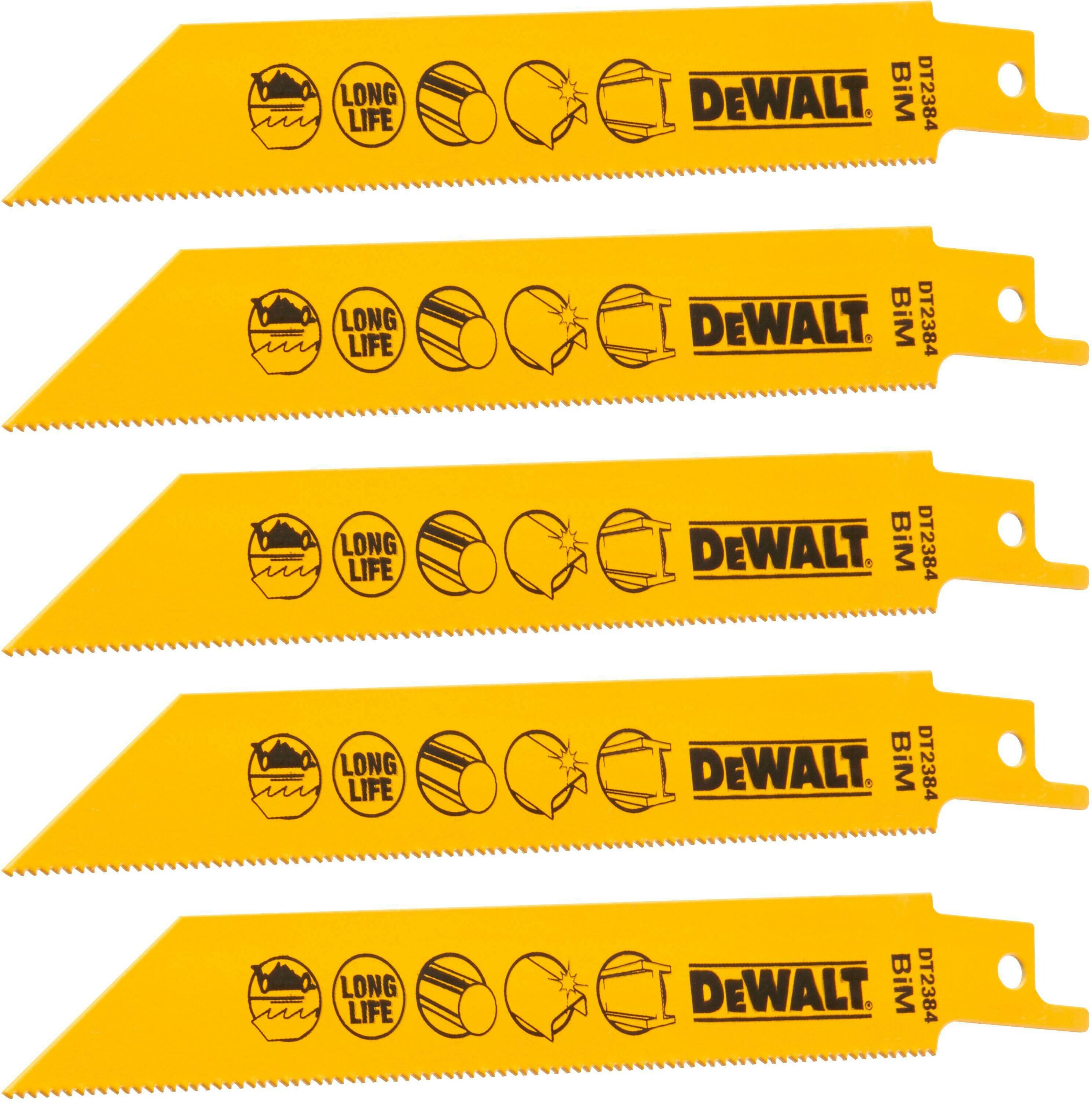 DEWALT DT2384-QZ lame de scie alternative BiM 152x1,4mm pour