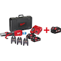 MILWAUKEE M18 ONEBLHPT-302C U-SET FORCE LOGIC ONE-KEY Brushless cordless press tool + 3 U-jaws in case (2x 3.0Ah battery + charger) - 4933478309