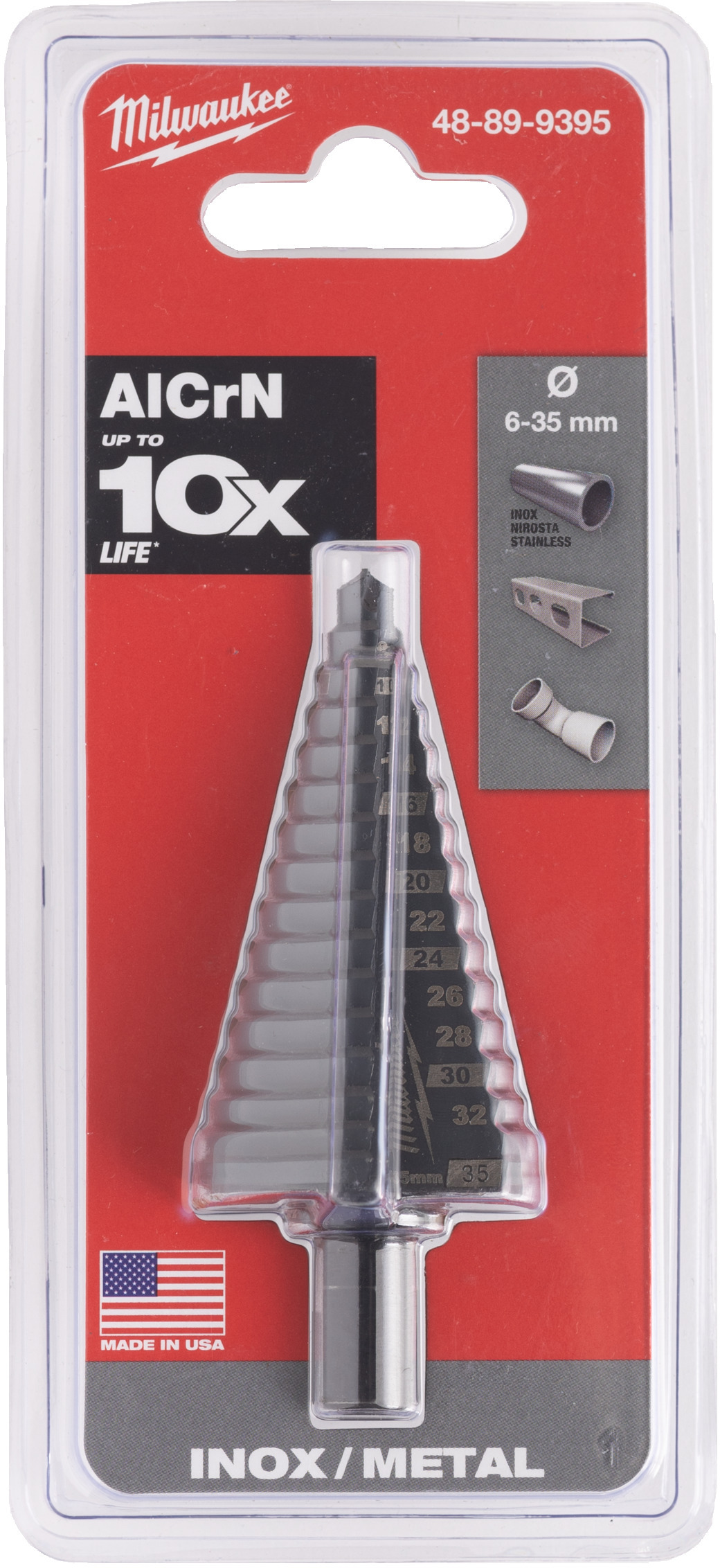 MILWAUKEE 48899395 step drill Cobalt AlCrN 6-35 mm | Klium.com