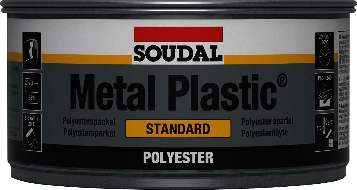 SOUDAL Metal Plastic Standard polyester putty for bodywork grey (250g ...