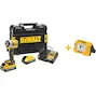 DEWALT DCF921H2T-QW 18V XR Brushless 1/2" compacte accu-slagsmoersleutel frictiering in TSTAK (2x 5.0Ah POWERSTACK accu + lader)