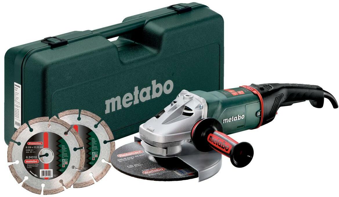 METABO WE 24-230 MVT Set angle grinder 230mm 2400W with diamond