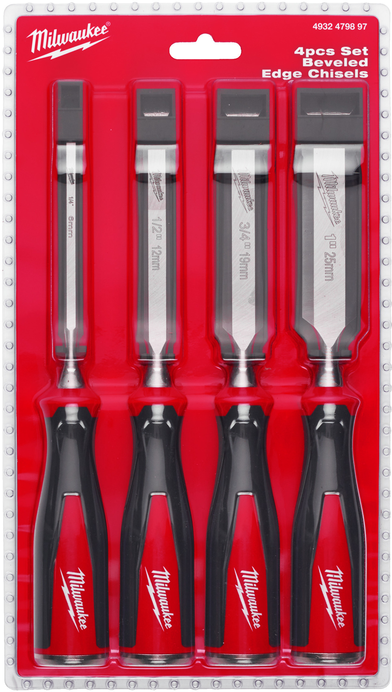 美品　SCOTCH GRAIN MILWAUKEE 4932479897 chisel set 6-13-19-25 mm 4-piece | Klium