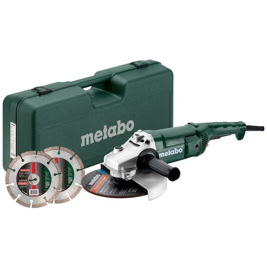 METABO Set WE 2200-230 angle grinder 230mm 2200W with diamond