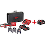 MILWAUKEE M18 BLHPT-202C TH-SET FORCE LOGIC Outil de presse sans fil et sans balais + 3 mors profilés TH en mallette (2x 2.0Ah batterie + chargeur) - 4933451135