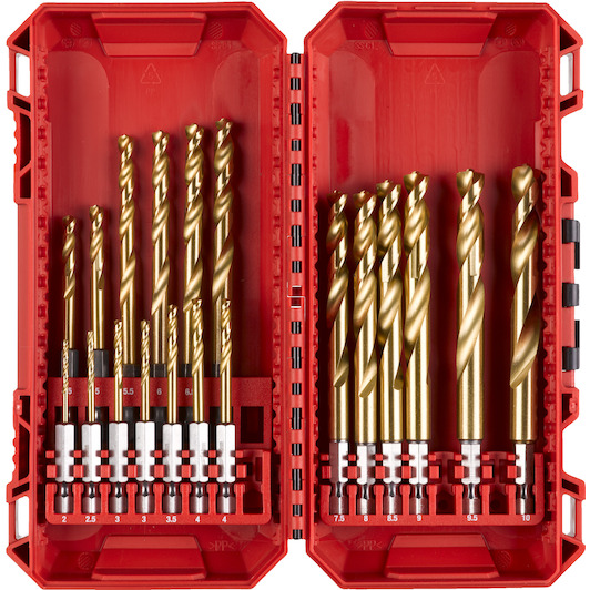 【miki】 Milwaukee 49-66-7013 14-Piece SHOCKWAVE 1/2-Inch Drive Metric