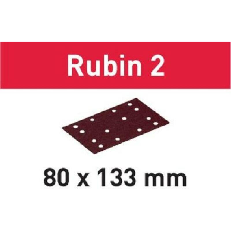 Festool Grit Abrasives STF 80X133 P80 RU2/50 Rubin 2 Festool Grit Abrasives STF 80X133 P80 RU2/50 Rubin 2