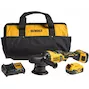 DEWALT DCM848P2-QW Polisseuse d'angle 18V XR sans balais avec batterie excentrique 125-180mm dans une mallette de transport (2x batterie 5.0Ah + chargeur)