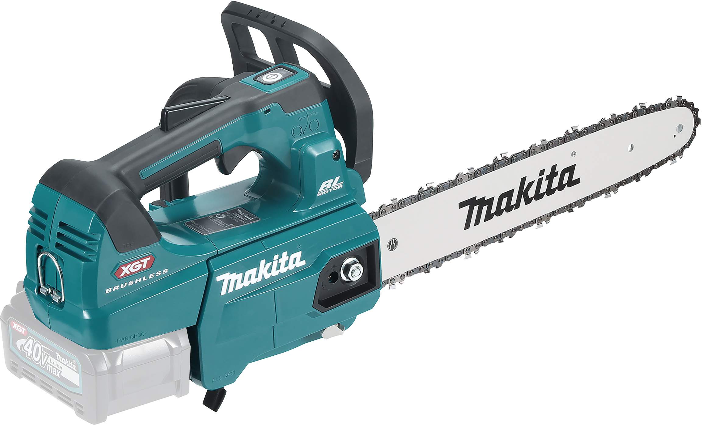Hara新品未開MakitaCW004GZ0 ① MAKITA UC004GZ 40Vmax cordless chainsaw 35cm with top handle