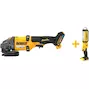 DEWALT DCG418SHDN-XJ Meuleuse d'angle sans fil 54V XR FLEXVOLT 125mm avec interrupteur d'homme mort (sans batterie ni chargeur)
