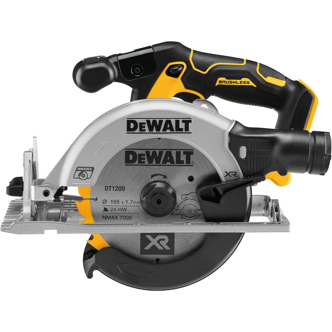 DEWALT DCS565NTXJ 18V XR Brushless cordless circular saw 55mm 165mm in