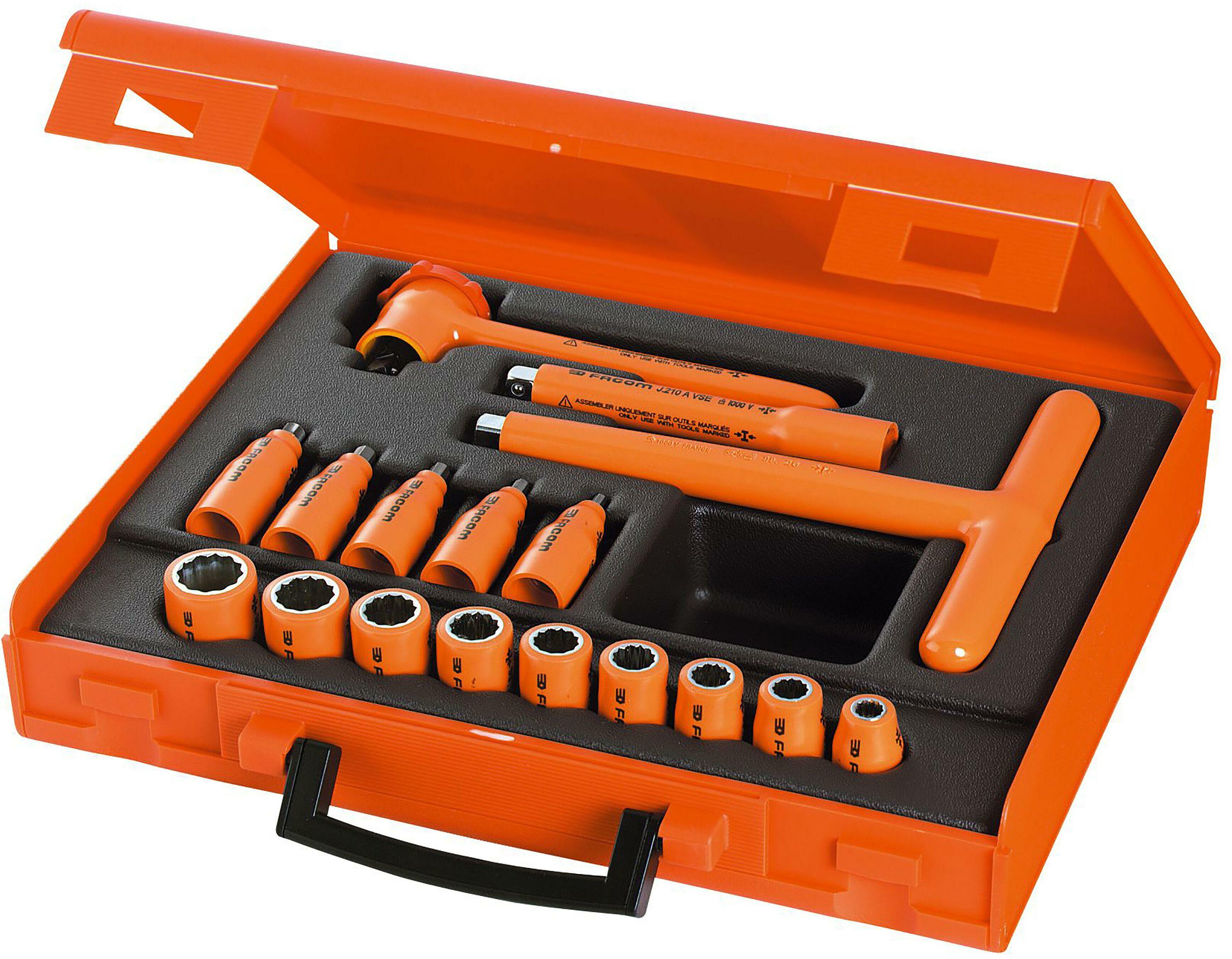 Tournevis Facom 6 Pans Isolé 1000V - Embout 98, Modèle 74 VSE - Occasion