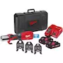 MILWAUKEE M18 ONEBLHPT-302C M-SET FORCE LOGIC ONE-KEY Brushless cordless press tool + 3 M jaws in case (2x 3.0Ah battery + charger) - 4933478310