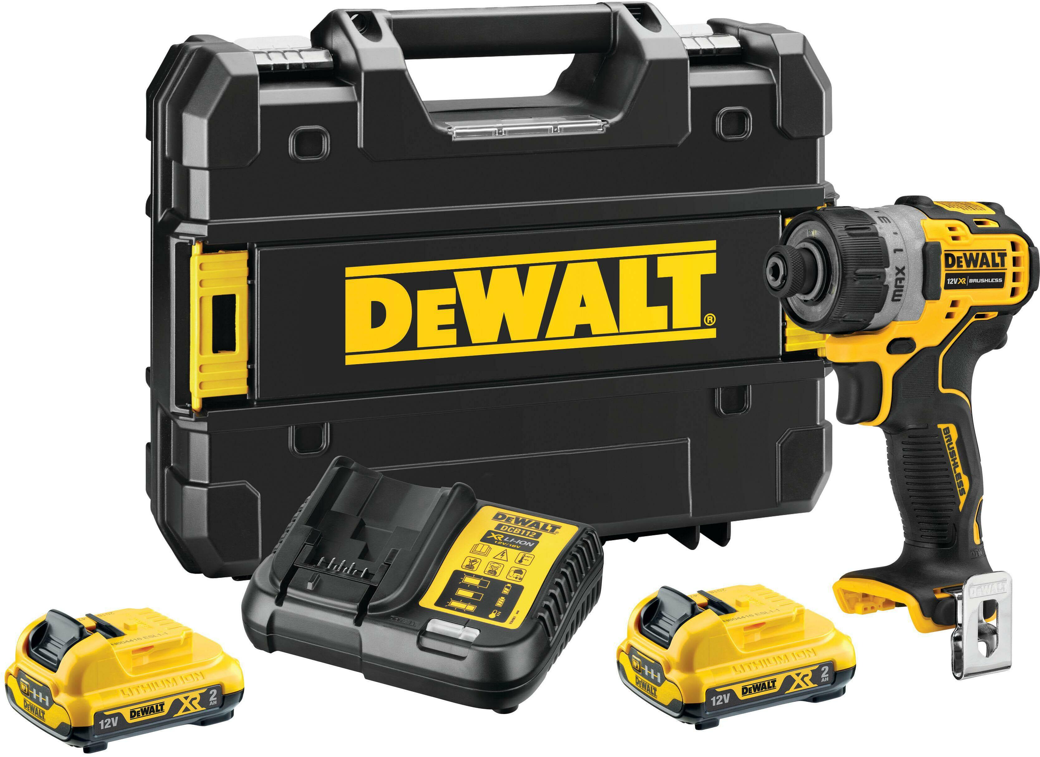 DEWALT DCF601D2-QW 12V XR cordless screwdriver with 1/4