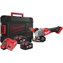 MILWAUKEE M18 FSAG125XB-502X FUEL haakse accu-slijper 125 mm in HD box (2x 5,0Ah accu + lader) - 4933478430