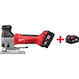 MILWAUKEE HD18 JSB-402C Heavy Duty accu-decoupeerzaag met knopgreep in koffer (2x 4,0ah accu + lader) - 4933500554