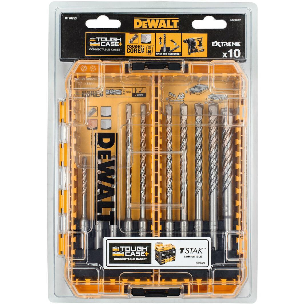 DeWalt Extreme 2 SDS-Plus Hammerbohrer-Set – 4-tlg. (5, 6, 8, 10 Mm) In Kunststoffkassette