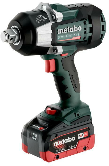 METABO SSW 18 LTX 1750 BL cordless impact screwdriver/ impact spanner in  metaBOX 145 L (2x battery charger) 602402660