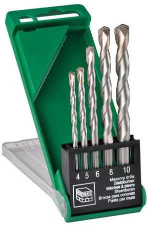HIKOKI 780898 drill set stone/concrete multipack 4/5/6/8 and 10 mm ...