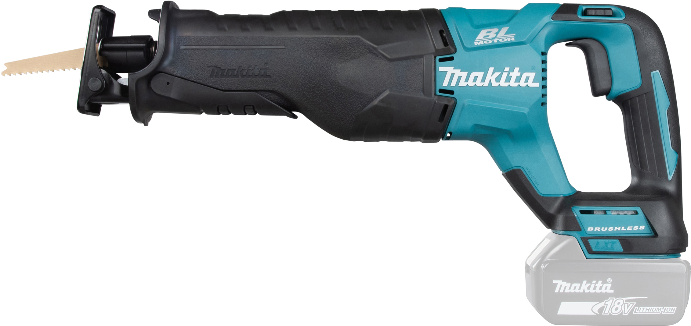 MAKITA DJR187ZK 18V LXT accu-reciprozaag in koffer (zonder accu en