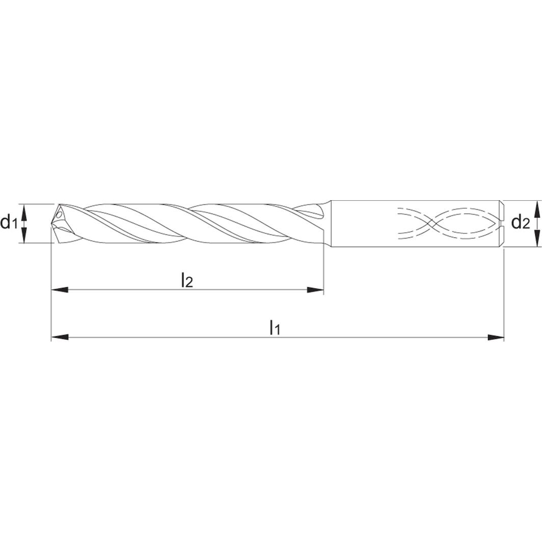 GÜHRING® - Spiralbohrer SL WN VHM FIRE Schaft DIN 6537HE 3xD ø6,30mm GÜHRING® - Spiralbohrer SL WN VHM FIRE Schaft DIN 6537HE 3xD ø6,30mm