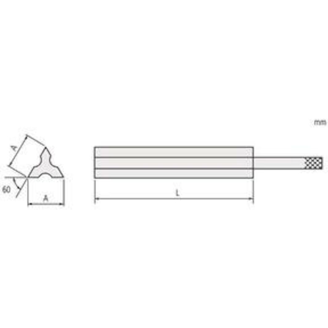 MITUTOYO 619022 triangular hair ruler - 100mm | Klium