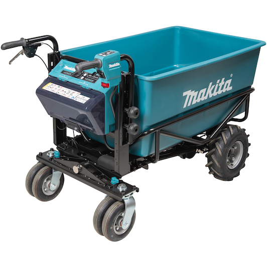 MAKITA DCU605Z 2x18V LXT cordless wheelbarrow with fixed, flat tub