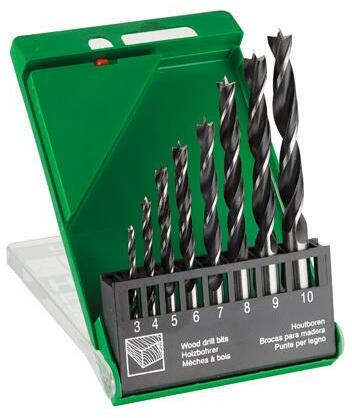 HIKOKI 781982 wood spiral drill bit set (3-10mm) 8-piece | Klium