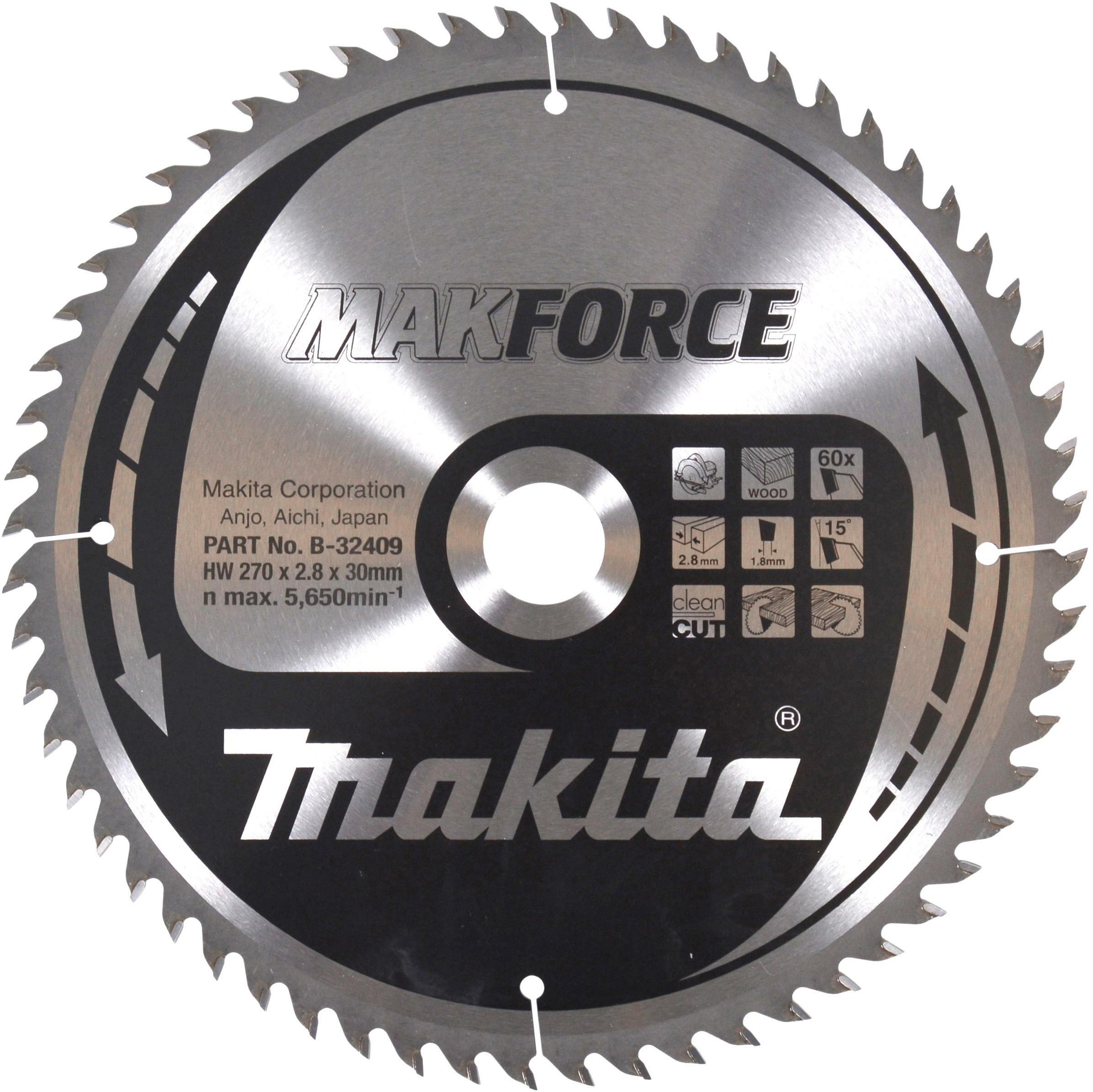 MAKITA B 32409 Saw Blade MAKFORCE 270x30x60T Klium makita-b-32409-saw-blade-makforce-270x30x60t-klium