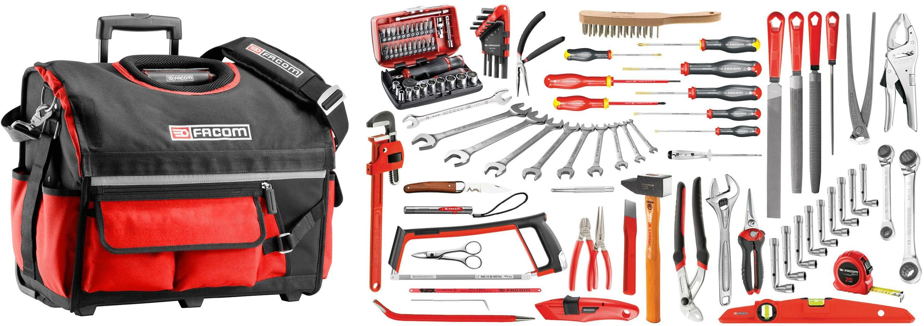 FACOM BSR20.SG4A tool set for general services in fabric tool case 112 ...