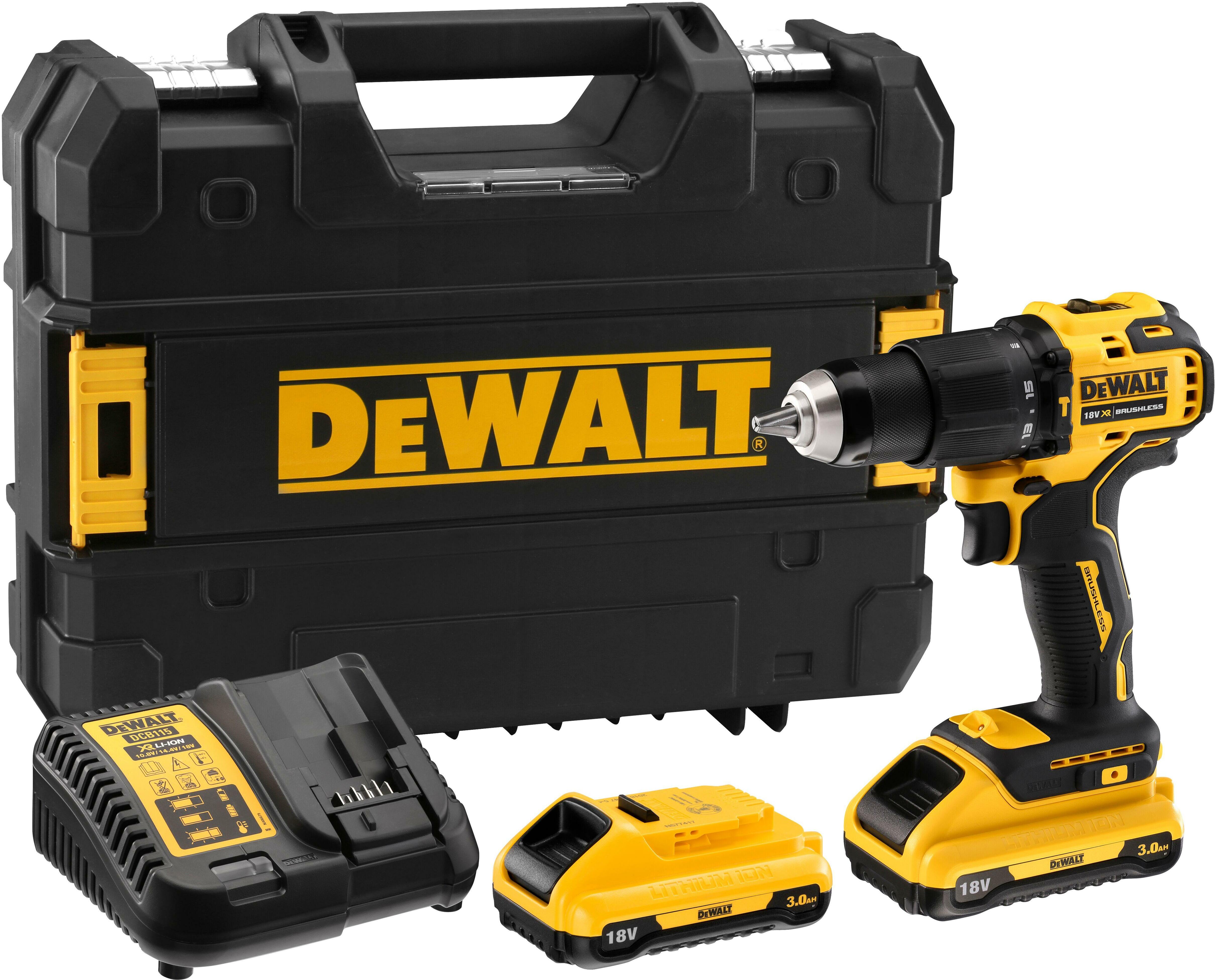 DEWALT DCD709L2T-QW 18V XR Brushless compact cordless impact drill in TSTAK  (2x battery charger)