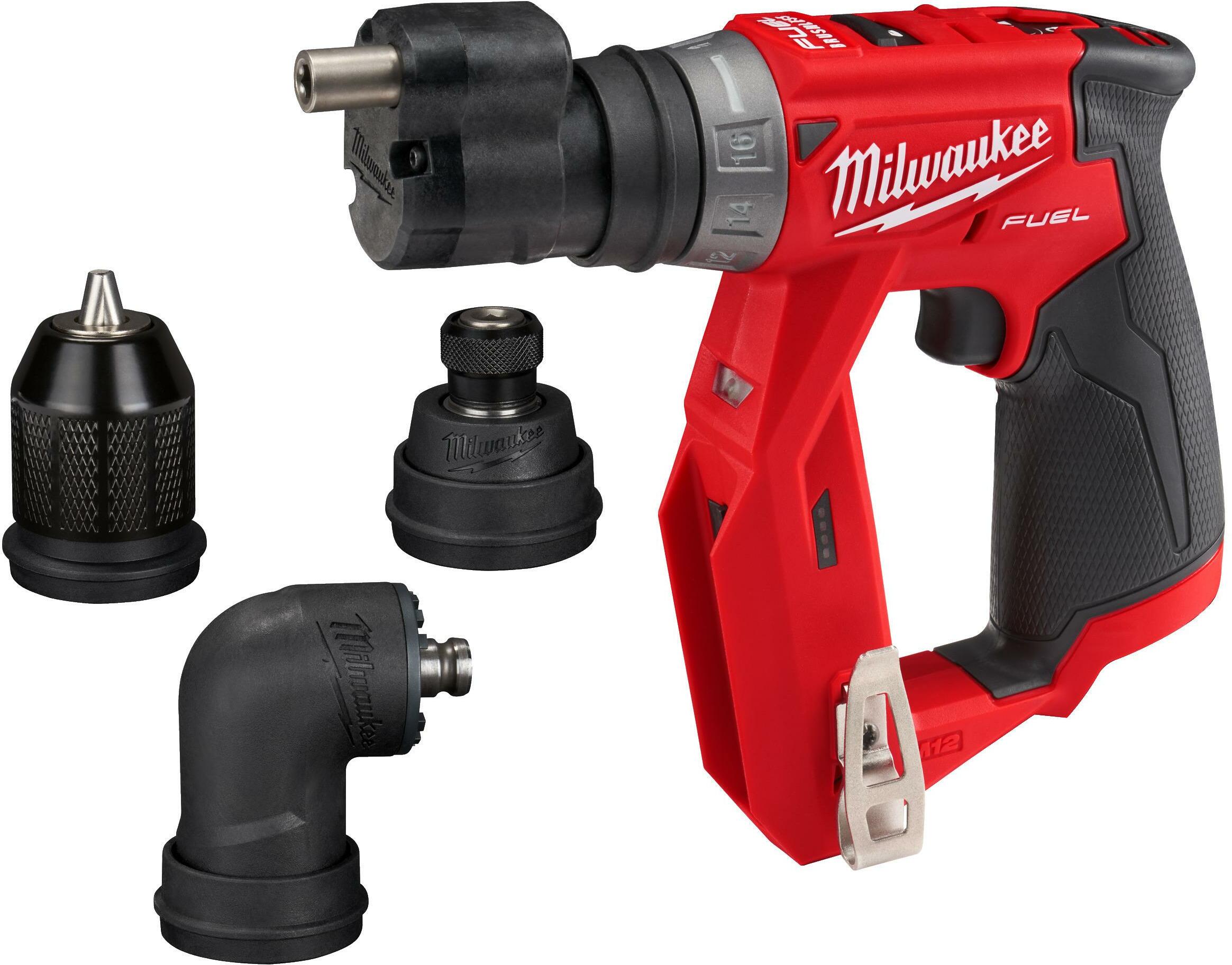 MILWAUKEE M12 FDDXKIT 0X FUEL cordless installation drill screwdriver with interchangeable head in HD Box without battery and c