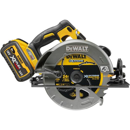 DEWALT DCS578X2 QW 54V XR FLEXVOLT cordless circular saw 67mm 190mm 2x 6.0Ah battery charger Klium