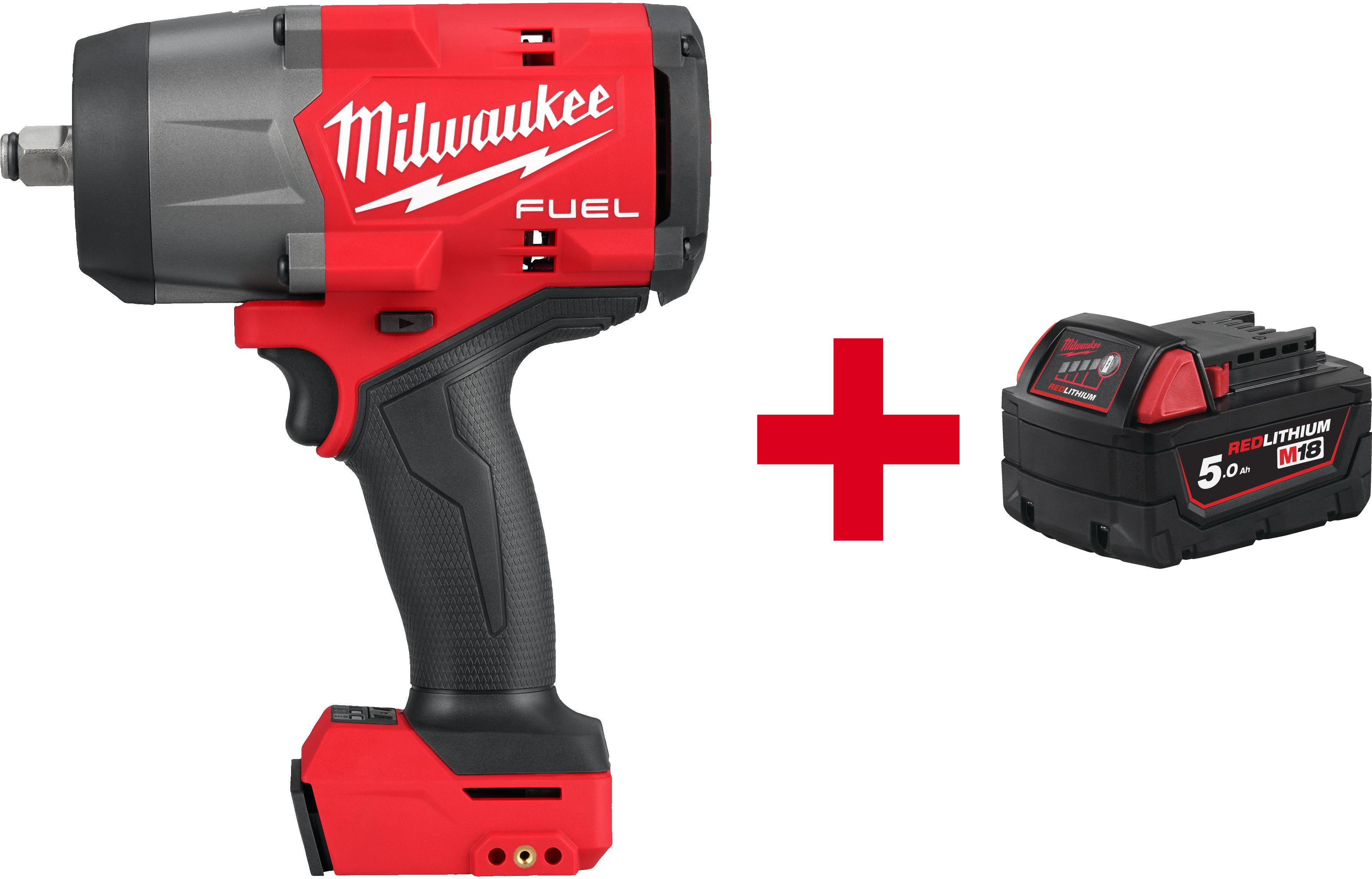 MILWAUKEE M18 FHIW2F12-0X FUEL 1/2" cordless impact spanner with friction ring in HD Box (without battery and charger) - 4933492782