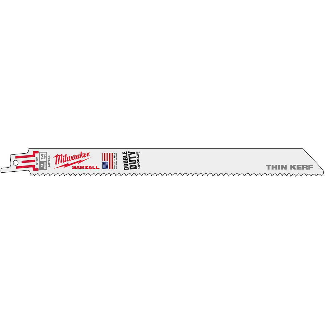 MILWAUKEE 48475189 reciprocating saw blade Sawzall metal Thin Kerf 300 ...