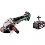 METABO WB 18 LTX BL 15-125 Quick meuleuse d'angle dans la metaBOX 165 L (sans batterie ni chargeur) - 601730840